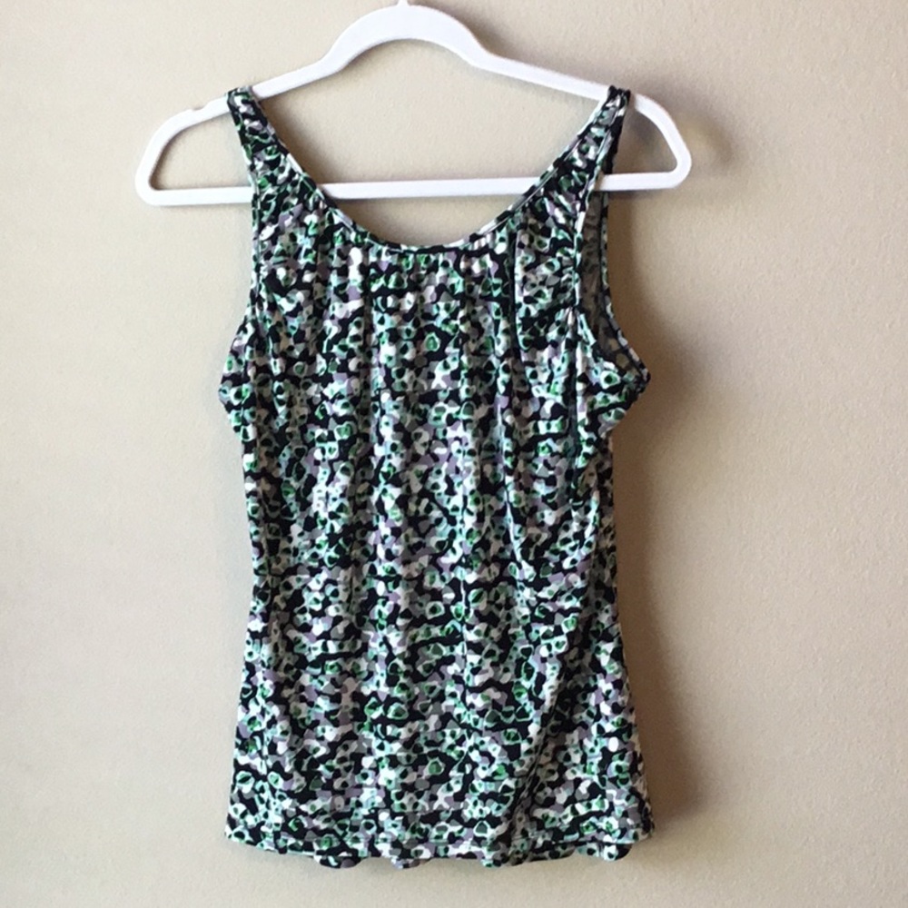 The Limited Green, White, Black Print Tank, L - Picture 3 of 6